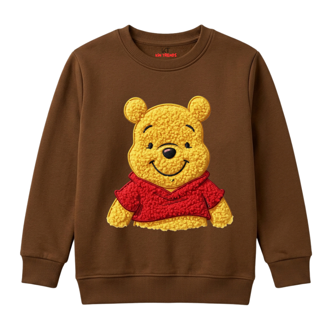 Disney Winnie the Pooh Chenille Patch Crewneck Sweatshirt