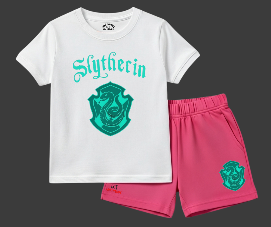 Slytherin Crest Shorts Set