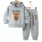 King Fleece Hoodie Tracksuit - Kin Trends