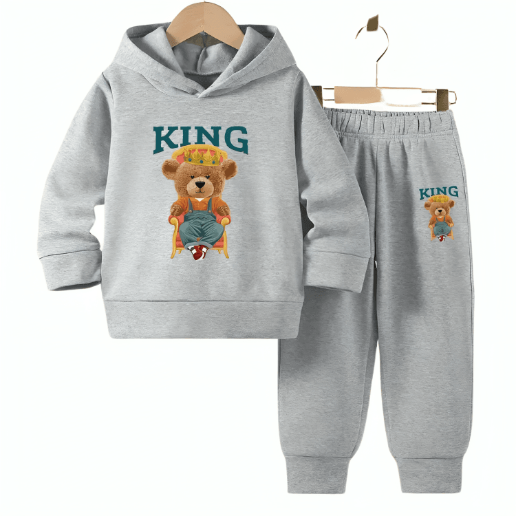 King Fleece Hoodie Tracksuit - Kin Trends