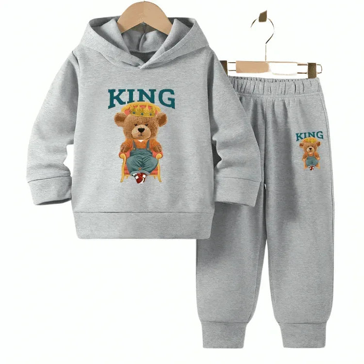 King 1 Fleece Hoodie Tracksuit - Kin Trends