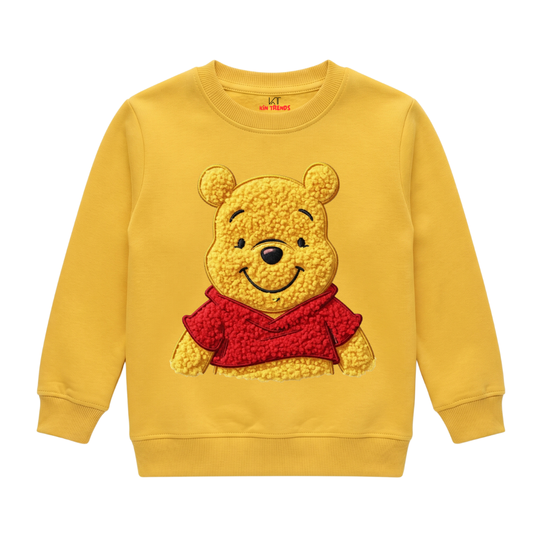 Disney Winnie the Pooh Chenille Patch Crewneck Sweatshirt