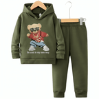 Be Cool King Bear Hoodie Tracksuit - Kin Trends
