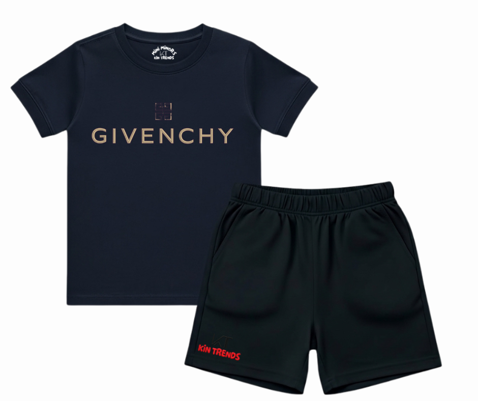 Gvenchy Shorts Set (Not Embroidered) | Mini Minors Kin Trends