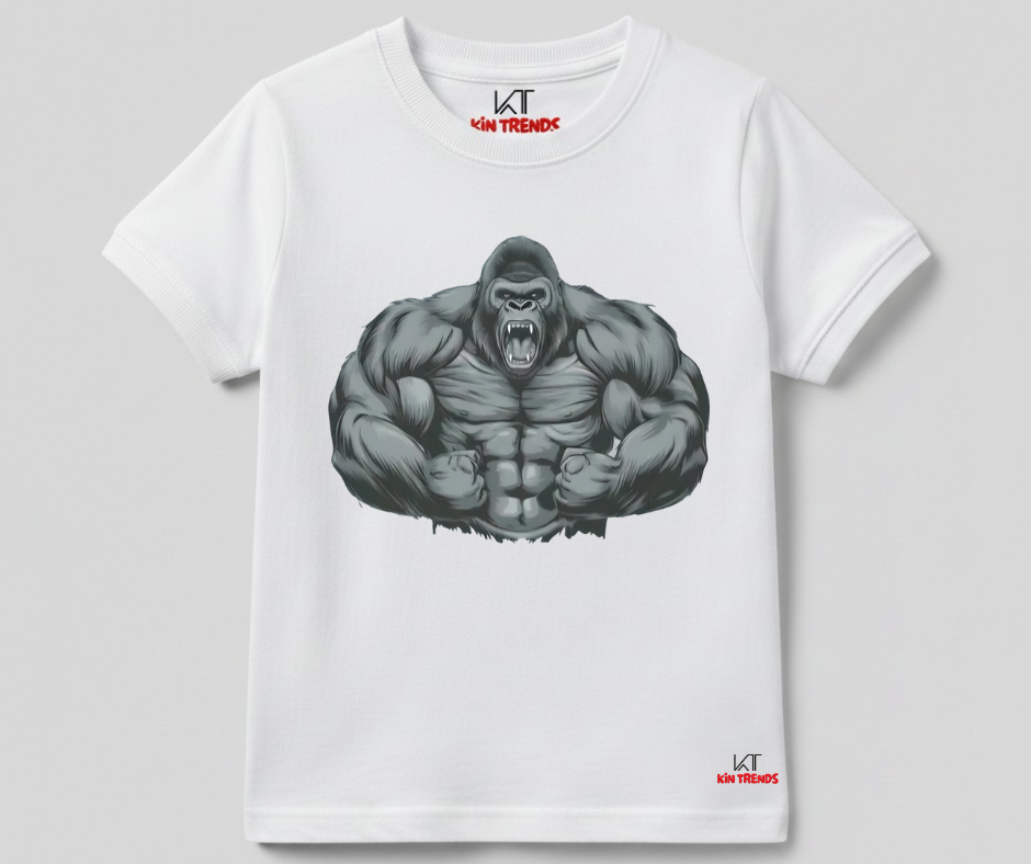 Muscular Monster Tee | Kids T shirt | Mini Minors Kin Trends | Kintrends