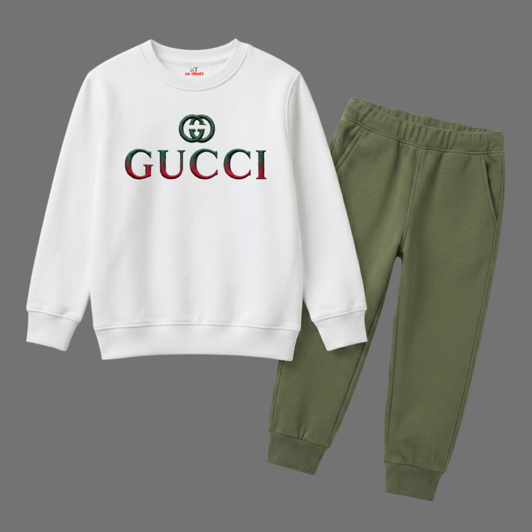 Classic GCi Kids Fleece Sweatshirt Set | Premium Kids Branded Tracksuit