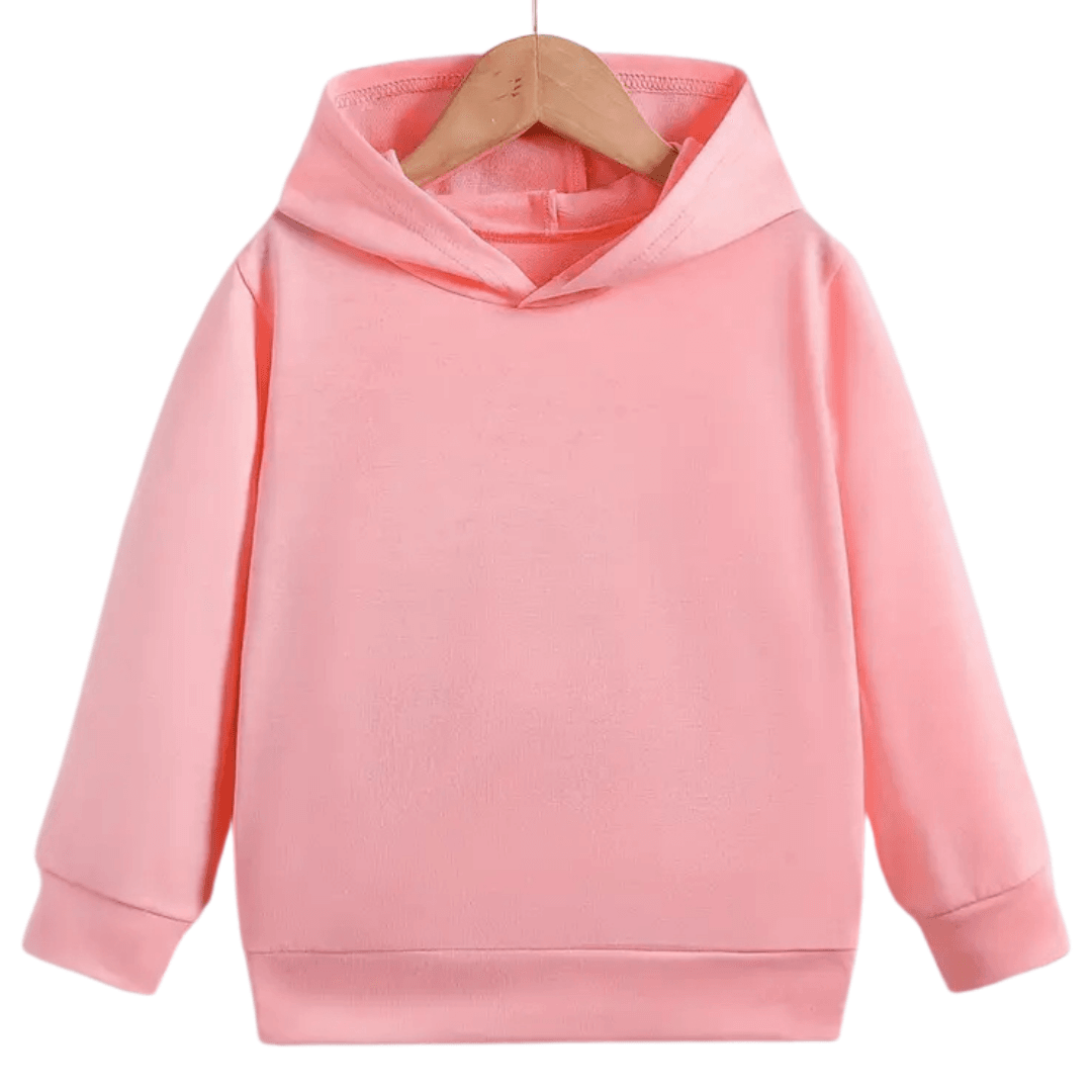 Plain Solid Color Warm Fleece Hoodie - Kin Trends