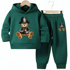 Savage Sitting Bear Hoodie Tracksuit - Kin Trends