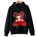 Cutie Doll Printed Fleece Hoodie