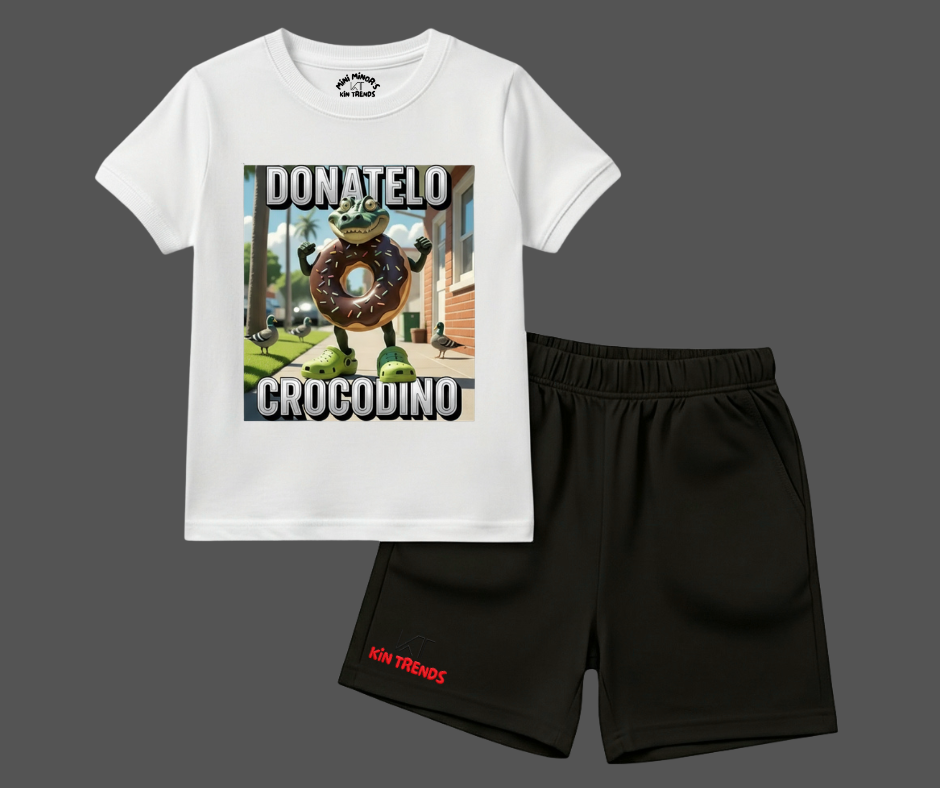 Donatelo Crocodino Shorts Set