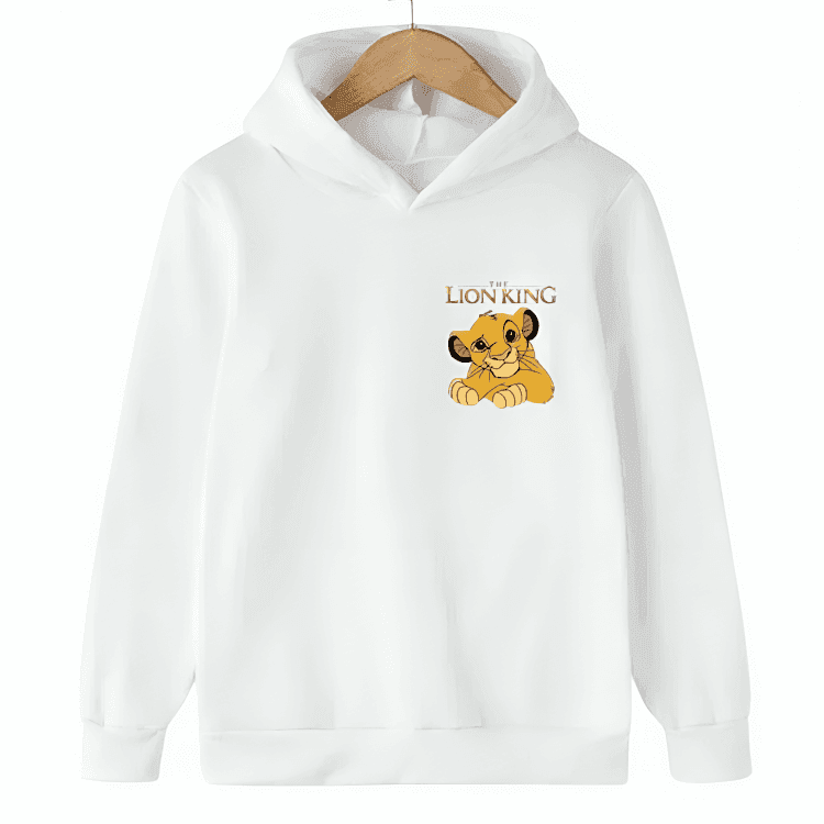 Cute Lion Fleece Hoodie - Kin Trends