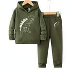 Dino Printed Hoodie Tracksuit - Kin Trends