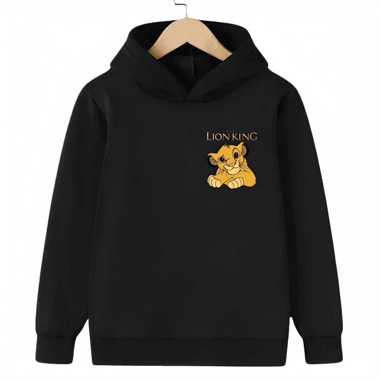 Cute Lion Fleece Hoodie - Kin Trends