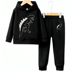 Dino Printed Hoodie Tracksuit - Kin Trends
