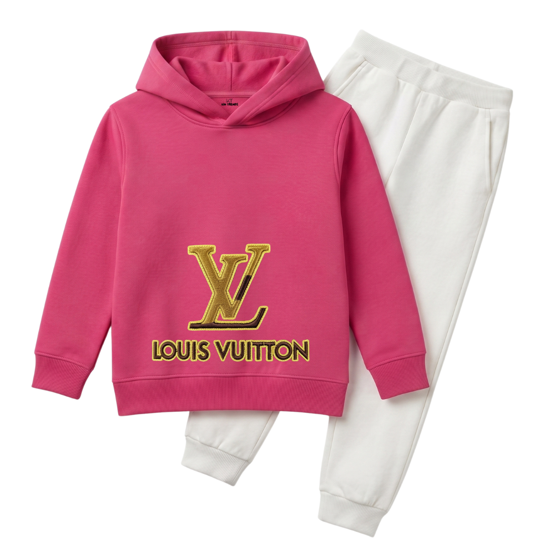 LV Gold Girls Winter Fleece Tracksuit - 2 Pcs