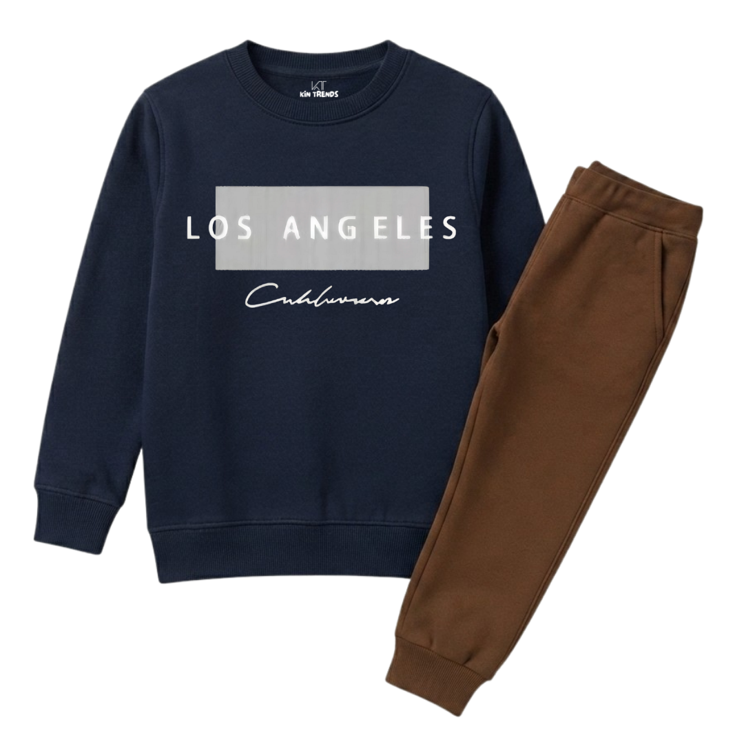 Los Angeles Kids Winter Sweatshirt Tracksuit - 2 Pcs