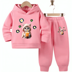 Cutest Cat Fleece Hoodie Tracksuit - Kin Trends