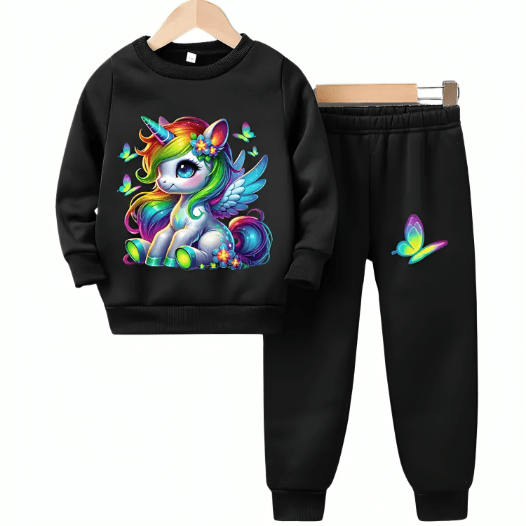 Colorful Unicorn Fleece Tracksuit - Kin Trends