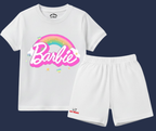 Rainbow Barbie Shorts Set