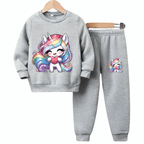 New Unicorn Fleece Tracksuit - Kin Trends