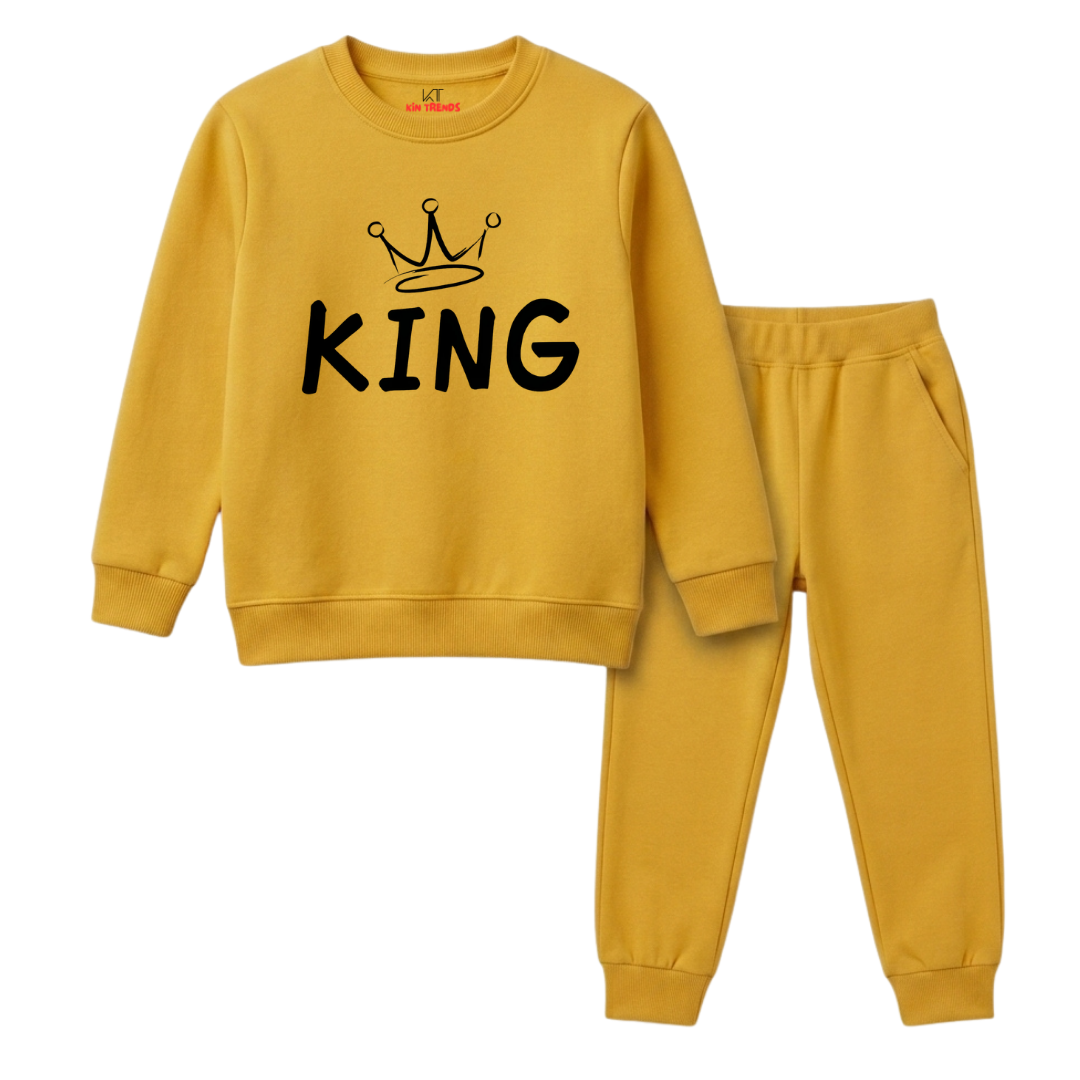 Boys Yellow Premium King Graphic Winter Suit