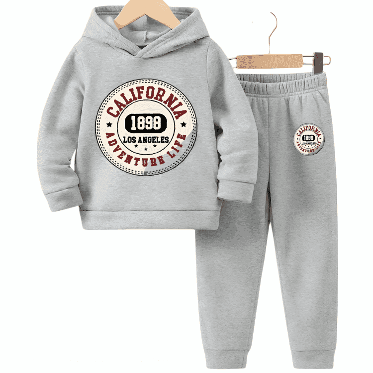 California Fleece Hoodie Tracksuit - Kin Trends