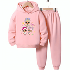 Pretty Girl Fleece Hoodie Tracksuit - Kin Trends