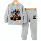 Dino Racer Fleece Tracksuit - Kin Trends