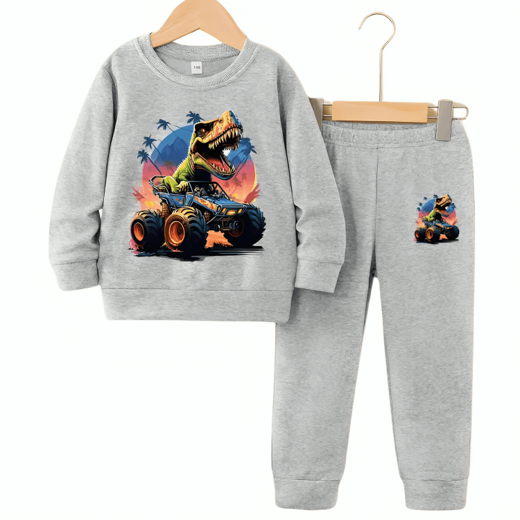 Dino Racer Fleece Tracksuit - Kin Trends