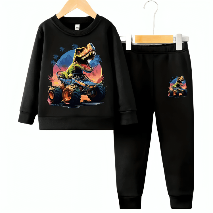 Dino Racer Fleece Tracksuit - Kin Trends