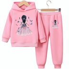 Beautiful Doll Fleece Hoodie Tracksuit - Kin Trends