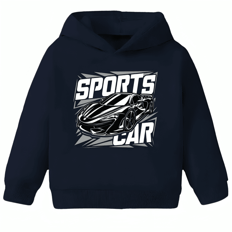 Sports Car Fleece Hoodie - Kin Trends