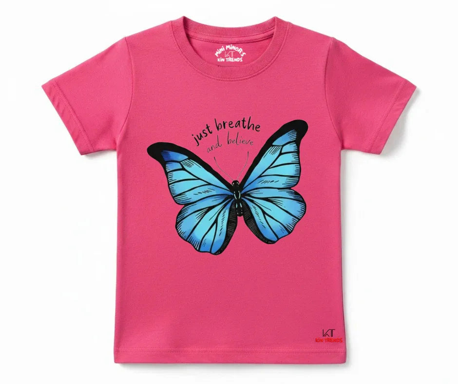 Blue Butterfly Tee | Mini Minors Kintrends