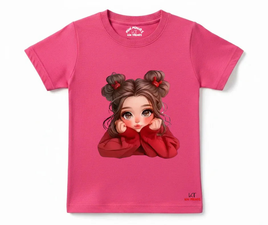 New Cute Doll Tee | Kids T shirt | Mini Minors Kin Trends | Kintrends