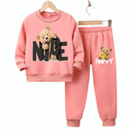 Nice Happy Fleece Tracksuit - Kin Trends