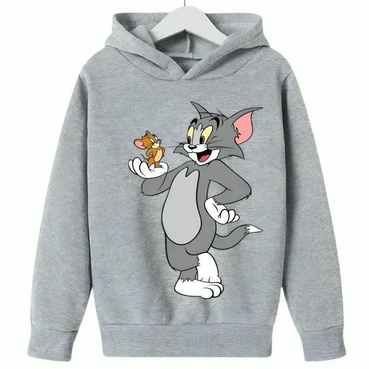 Tom & Jerry Fleece Hoodie D1 - Kin Trends