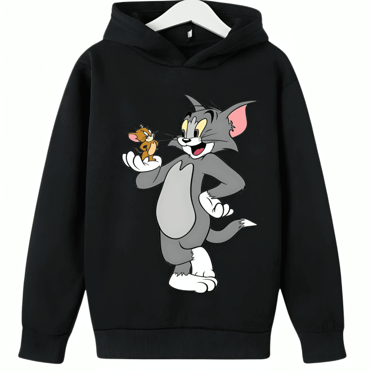 Tom & Jerry Fleece Hoodie D1 - Kin Trends