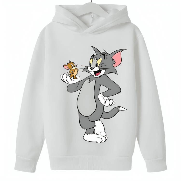 Tom & Jerry Fleece Hoodie D1 - Kin Trends