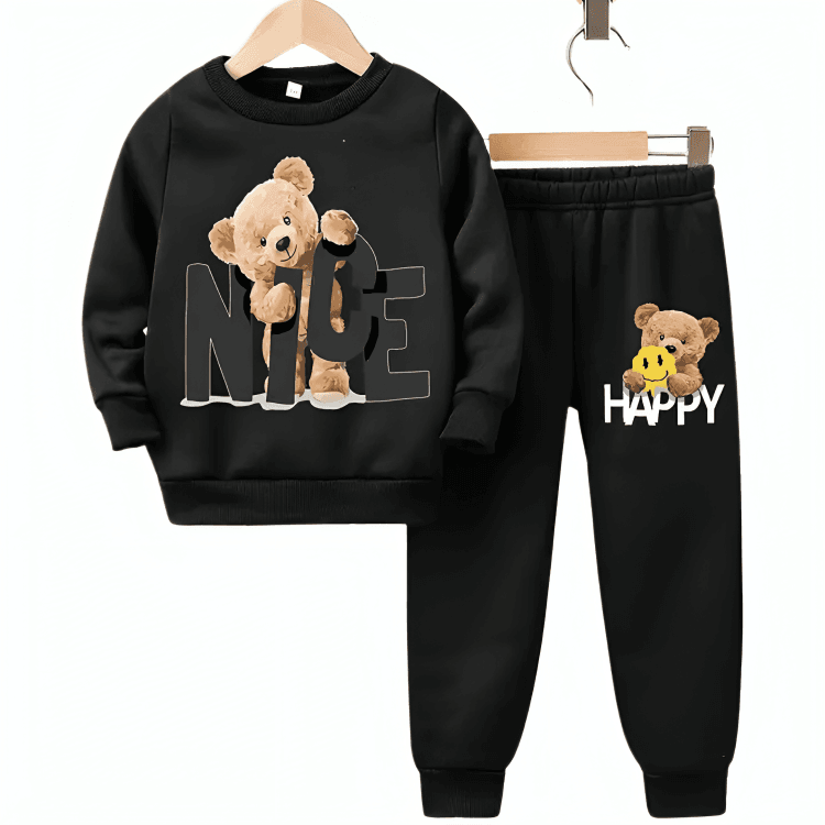 Nice Happy Fleece Tracksuit - Kin Trends