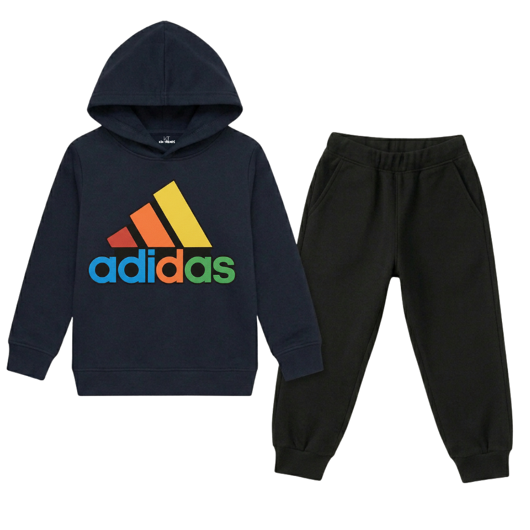 Addi D4 Colorful Kids Winter Fleece Tracksuit - 2 Pcs