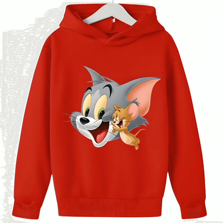 Tom & Jerry Fleece Hoodie - Kin Trends