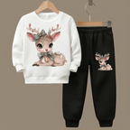 Deer Fleece Tracksuit - Kin Trends