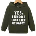 Look Like Daddy Fleece Hoodie - Kin Trends