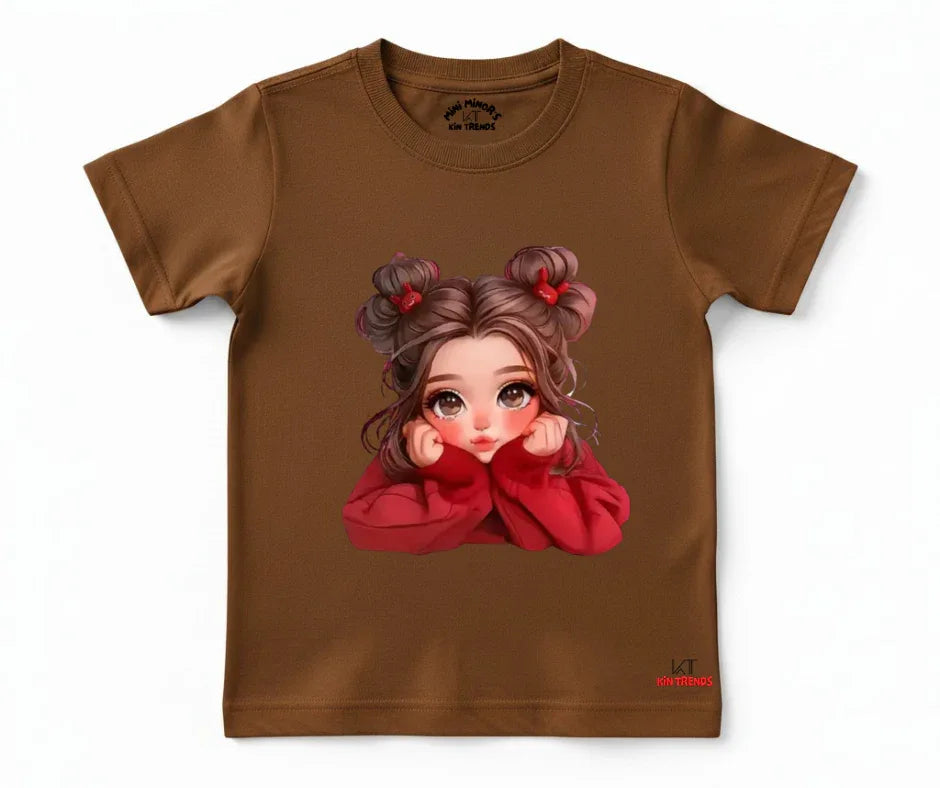New Cute Doll Tee | Kids T shirt | Mini Minors Kin Trends | Kintrends