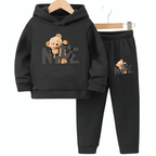 Nice Bear Fleece Hoodie Tracksuit - Kin Trends