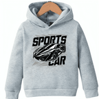 Sports Car Fleece Hoodie - Kin Trends