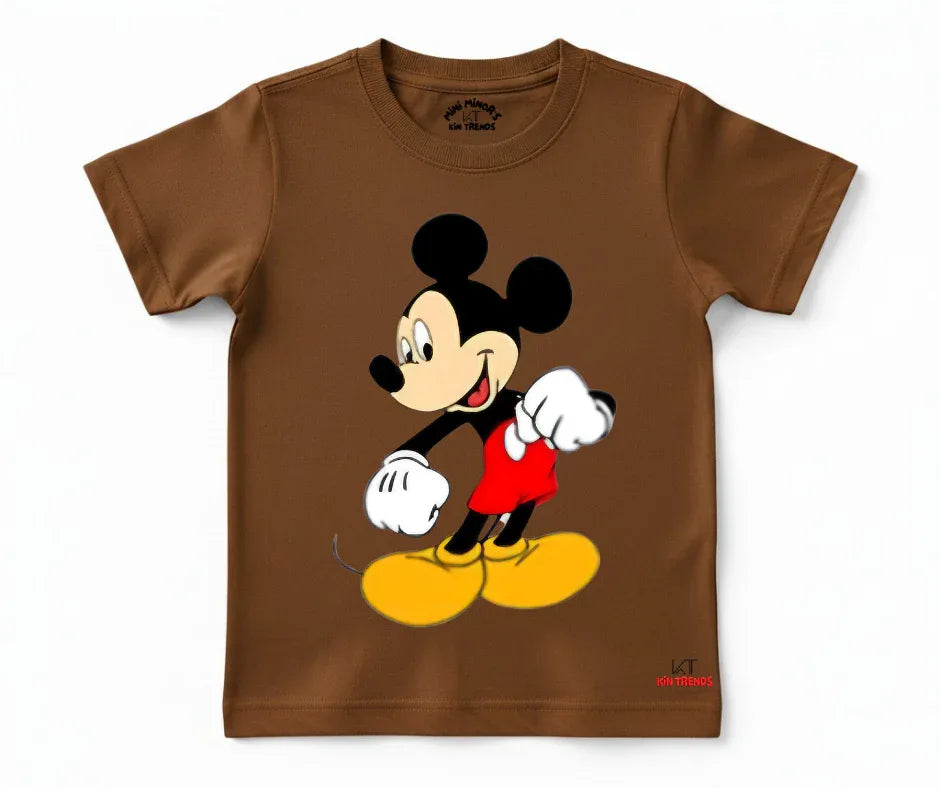 Mickey Mouse Tee | Kids T shirt | Mini Minors Kin Trends | Kintrends
