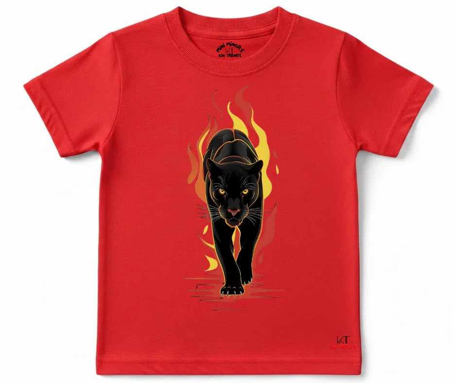 Black Lion Tee | Kids T shirt | Mini Minors Kin Trends | Kintrends
