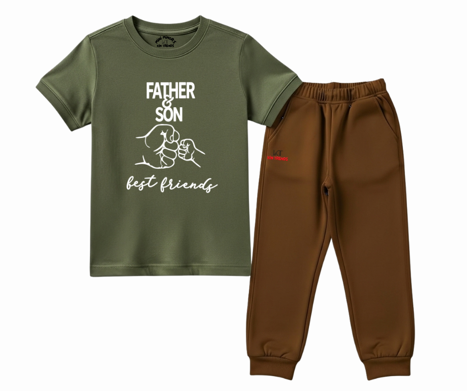 Father and Son Best Friends Summer Tracksuit | Mini Minors Kintrends
