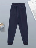 Navy Blue Fleece Trouser Winter trousers for boys and girls - Kin Trends